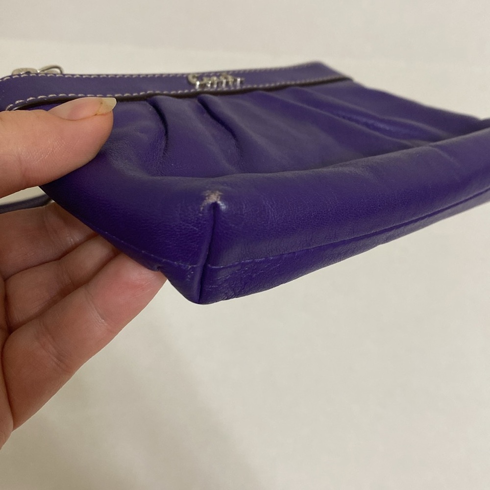 Coach Deep Purple Wristlet - Picture 7 of 9